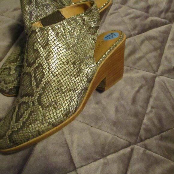 new gental soles by Kenneth cole snake skin heels sz 7.5 M - Picture 5 of 8